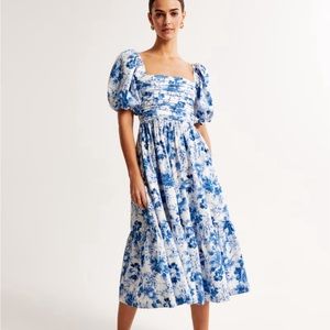 Emerson, poplin, Abercrombie dress, blue and white